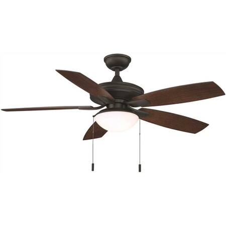 Hampton Bay Gazebo III 52 in. Indoor/Outdoor Natural Iron Ceiling Fan with Light Kit YG836A-NI